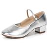 2025 Novos sapatos de dança prateados para mulheres Sapatos de dança latina Sapatos de dança quadrados Sapatos de dança Sapatos de dança com sola macia Sapatos de dança para mulheres Sapatos de performance