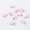 Acrílico Cuatro Vías Lazo Cuentas Redondas DIY Cadena para Teléfono Móvil Collar Accesorios de Cuentas Hechos a Mano Material de Cuentas Sueltas