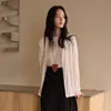 Cárdigan Dai Jia Wen Primavera/Verano de Modal para Mujer, Tejido de Lana y Seda Estilo Coreano Agradable al Tacto, Top Ligero con Botones