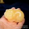 Pieza de mano Buda Maitreya de Jade beige natural animal salvaje valiente cerdo rico pieza de mano pieza de juego pieza de mano texto en vivo juego Jade