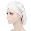Nova touca de dormir de aba larga de cor sólida, moda feminina, touca elástica para cuidados com os cabelos, touca colorida para quimioterapia, touca de lavagem, saída de fábrica