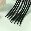 Cuerda de cintura de poliéster negro cifrada 32 lingotes 1.3 m cuerda para sombrero cuerda para suéter cuerda para ropa cabeza de plástico cabeza de metal cuerda de cintura