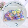 Banda elástica de goma para bebé, banda de goma coreana para niños y mujeres, banda de goma de color caramelo, anillo de toalla, bolsa de margaritas, banda para el cabello, cuerda para el cabello, venta al por mayor