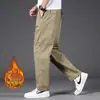 Pantalones de trabajo de alta gama de Hong Kong para hombre, corte recto holgado, estilo fino de verano 2026, talla grande, pantalones casuales de pierna ancha