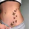 Pegatinas de Tatuaje Estilo Ins de Chica Popular Mariposa Estrella Minimalista Personalizadas de Alta Gama Estilo Europeo y Americano Transfronterizo