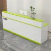 Balcão de Recepção com Acabamento Laqueado, Design Moderno Simples, Adequado para Lojas de Roupas, Salões de Beleza e Cabeleireiros, Pequena Mesa de Escritório, Caixa Registradora de Loja, Armário de Balcão de Bar, Empresa