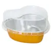 100ml Pudín Horneado en Forma de Corazón Pastel de Queso Ligero Caja de Papel de Aluminio para Cupcakes Mousse Taza de Papel de Aluminio Resistente al Horno