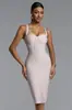 Vestido Blanco Sexy Estilo Europeo y Americano para Fiesta y Citas, Vestido Bodycon sin Tirantes para Mujer, Corte Ajustado, de Longitud Media