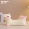 Decoración Creativa de Soporte para Cepillo de Dientes de Gato Siamés Almacenamiento de Pasta de Dientes para Baño Dibujo Animado Lindo Ranuras Múltiples Higiénico Estante de Almacenamiento para el Hogar