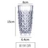 Conjunto de Copos de Vidro Transparente para Casa Estilo Europeu Copo de Uísque Copo para Vinho Estrangeiro Copo de Diamante Copo de Cerveja Taça de Vinho Tinto Conjunto de Taças