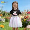 Maravilloso y Lindo Conjunto de Verano para Niñas Ropa Infantil 2026 Nuevo Verano para Niñas Falda Corta Muy Bonita Camiseta de Algodón Puro de Manga Corta