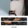 Xmxp Pegatinas de Tatuaje Coloridas de Moda Geniales Japonesas Tradicionales Impermeables de Larga Duración Gama Alta Anillo para Mano Pierna Brazo Sexy Carpa Koi