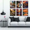 Suministro exclusivo transfronterizo de populares pinturas de diamantes para manualidades (DIY), pinturas de paisajes, punto de cruz 5D con diamantes completos, pinturas decorativas para sala de estar