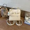 Mochila Retro Tendência Estilo College para Mulheres 2026 Primavera Nova Mochila de Nicho com Laço Bolsa de Mão Bolsa Escolar para Estudantes