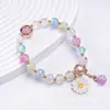 Pulsera Nueva de Estilo Japonés y Coreano con Cuentas de Cristal de Palomitas de Maíz para Mujer Estudiante DIY Pulsera de Margarita ins Venta al por Mayor