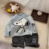 Suéter Infantil 2026 Outono/Inverno Novo Estilo Coreano Casual para Meninos, Suéter de Tricô Estiloso e Versátil para Bebês