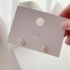 Brincos Pérola Estilo Retrô Francês Agulha Prateada Celebridade da Internet Personalizado Diamante Brincos da Moda Estilo Lady Brincos Elegantes para Mulheres