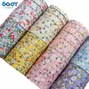 Tiras Pequeñas de Tela Floral Prensada, Cintas Compuestas de Tela Floral, Accesorios para el Cabello de Moños Hechos a Mano para DIY, Cinta para el Cabello