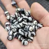 Ágata Blanco y Negro Onda de Agua Dzi Beads Jade Perlas Sueltas Pulsera de Ágata Antigua Accesorios para Joyería Collares Cuentas Hechas a Mano