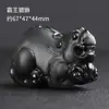 Adorno de Mano de Rana Dorada de Jade Verde Hetian de Xinjiang, Adorno de Mano de Material Fino Tigre y Pixiu, Adorno de Mano de Jade Negro, Suministro para Transmisión en Vivo