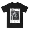 Camiseta Design de Álbum da Adele Camisetas Harajuku Manga Curta Algodão