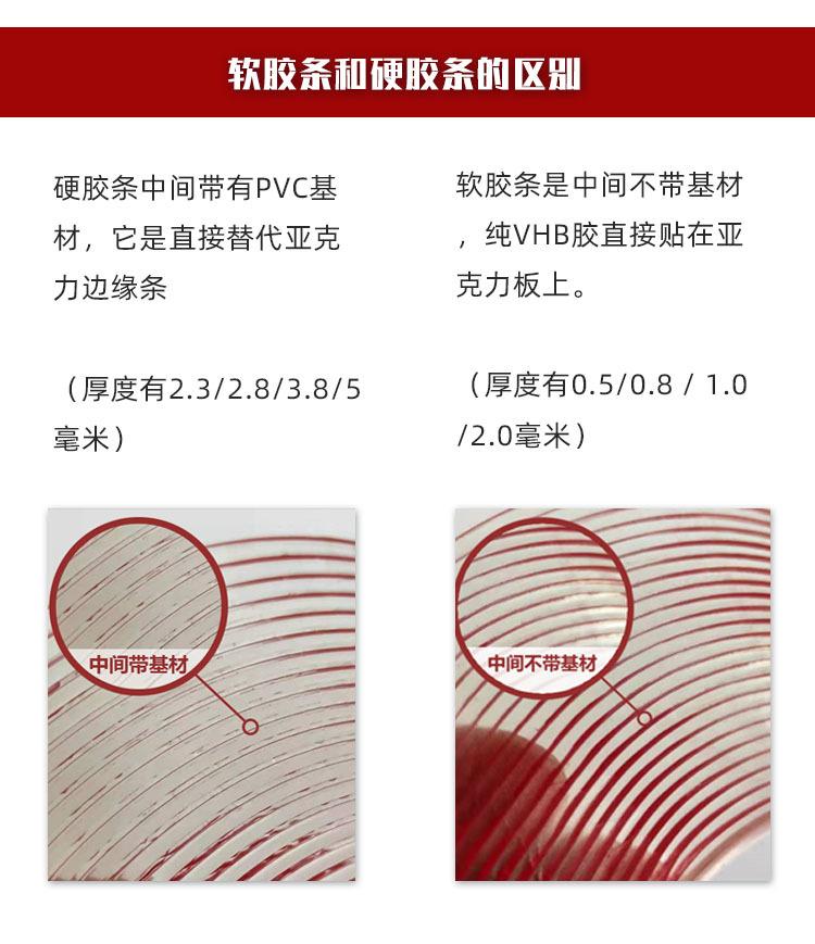 软胶条和硬胶条的区别