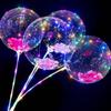 Pelota de olas directa de fábrica luminosa Globo rojo de internet globo de confesión globo de boda puesto de mercado nocturno vendiendo bola transparente