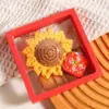 Regalo de Graduación Que Ganó el Primer Lugar: Broche Accesorio de Girasol Artificial Tejido a Mano, Regalo para Animar el Examen de Ingreso a la Preparatoria
