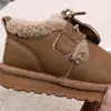 2025 Nuevo Invierno Zapatos Grandes de Algodón para Bebé Forrados de Felpa para Heattech y Lindos Zapatos Infantiles de Dibujos Animados con Suela Suave Venta al por Mayor 5005