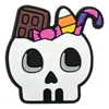 Decoraciones de zapatos de zueco de dibujos animados para Halloween, lindos dijes de zapato de goma blanda de gato negro y calabaza, accesorios decorativos DIY para zapatos de jardín en stock