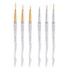 3 Peças de Caneta de Desenho para Nail Art de Poste Alto em Acrílico Pincel de Linha Flor Desabrochando Pintura Cristal Wholesale Conjunto de Canetas para Nail Art