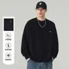 Sudadera de Cuello Redondo para Hombre 2026 Otoño Nueva Marca de Moda Patchwork Superior Camiseta Casual Americana de Manga Larga Ropa para Hombre