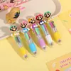 Mini Bolígrafo de 4 Colores Panda Lindo Portátil Gato de Dibujos Animados Bolígrafo de Bola de Cuatro Colores Lindo Bolígrafo de Bola Retráctil de Dibujos Animados