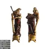 Alça de Latão Artesanal Indiana Estilo Vintage para Armário Guarda-roupa Sapateira Porta de Correr Alça de Porta de Madeira para Pátio