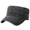Chapéu de aba reta vintage lavado transfronteiriço para homens, boné de beisebol retrô em jeans, chapéu de proteção solar para atividades ao ar livre, chapéu versátil casual