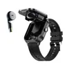 Reloj Inteligente D8Pro de Aleación de Zinc y Auriculares 2 en 1 Llamada Bluetooth Música Multifunción NFC Deportes Silicona