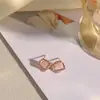 Pendientes Cuadrados de Ojo de Gato de Plata de Ley S999 Estilo Nicho de Alta Gama para Mujer 2026 Nuevo Estilo Popular Pendientes Simples de Lujo Ligero