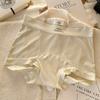 Pantalones Cortos de Seguridad de Seda de Hielo sin Costuras 10A Calzones Antibacterianos para Mujer, Refuerzo de Algodón Extendido, Pantalones Cortos tipo Bóxer de Cintura Media para Mujer, Transpirables