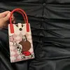 2025 Popular Dibujo Animado Lbb Linda Bolso Cruzado Tejido Billetera Bolso de Mano para Llevar a Mano Bolso de Mano Estilo K Ins