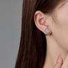 Aretes Franceses Retro de Trébol de Cuatro Hojas con Perlas para Mujer Diseño de Lujo Ligero de Alta Gama Moda Elegante Aretes y Joyería para la Oreja que Combinan con Todo