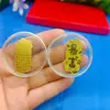 Pegatinas para Teléfono Móvil de Princesa con Lámina Dorada de Riqueza y Tesoro, Por Favor Hazte Rico, Asuntos de Dinero, Buen Caqui, Regalos