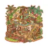 92.0 Art Blue Adesivos de Paisagismo Adesivos de Cena de Villa Grande Colagem de Cena em Miniatura Tridimensional 3D Adesivos para Caderno