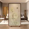 Biombo para Sala de Estar, Uso Doméstico, Madera Maciza, Oficina, Sala de Té, Dormitorio, Decoración de Bambú Estilo Zen, Pantalla de Asiento, Entrada