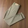 Pantalones Casuales Versátiles de Negocios de Pierna Recta de Algodón Modal Suave Transpirable para Hombre, Nuevo Estilo Europeo de Primavera y Verano, Cinco Bolsillos