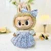 38cm Labubu Roupas Hora de Relaxar Vestido Princesa Retrô Roupas de Palhaço Hanfu
