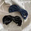 Denim Vintage Denim Ancho Lazo de Denim Pinza de Plátano Pinza para Cola de Caballo Pinza Vertical Pinza para el Cabello de Mujer Accesorios para el Cabello