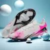 Venta al por mayor Transfronteriza Putian Sin Costuras Fly-Knit Zapatos de Fútbol Messi para Hombre de Corte Bajo Juvenil con Tacos Largos Zapatillas de Entrenamiento