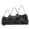 Bolso Tote Roden de B Gran Capacidad Nicho Ins Bolso de Hombro Unisex Relajado Bolso Cruzado Piel Genuina Bolso Kelly