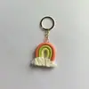 Ventas Calientes Transfronterizas Bohemio Hecho a Mano Tejido Arcoíris Algodón Borla Colgante Ins Estilo Étnico Bolsa Pequeños Adornos Colgantes