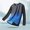Camiseta Masculina Primavera e Verão Fina Esportiva Manga Longa Solta Roupas Fitness Treinamento Corrida Novas Blusas Camiseta Masculina de Manga Longa